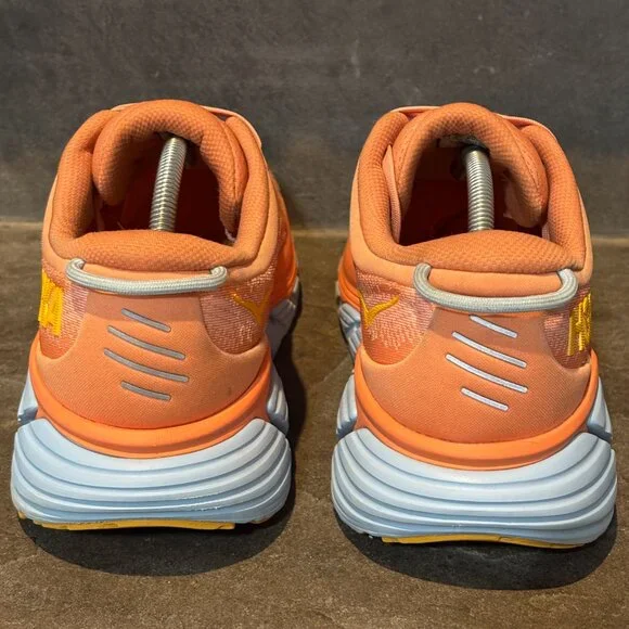 HOKA One One Gaviota 4 Women’s 12B Coral Orange Running Shoes Gorpcore Comfort - Picture 4 of 15